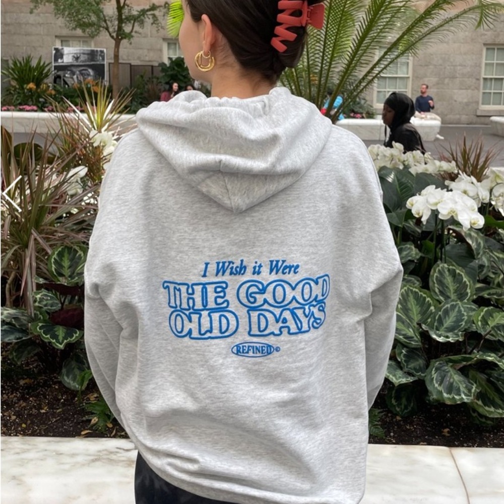 Refined Printed Fleece Hoodie